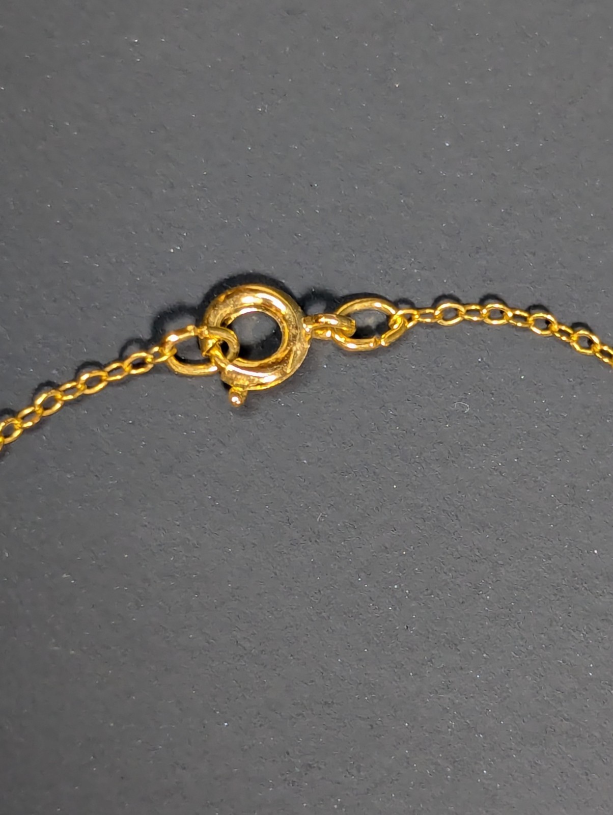 Vintage Gold Filled Chain Necklace 16″ Emerald Filigree Heart Pendant May