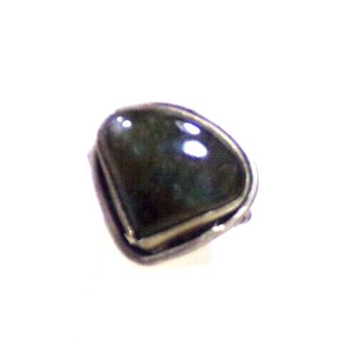 LABRADORITE TRIANGLE SILVER RING SIZE 6 J88CR CL88CR JZ92