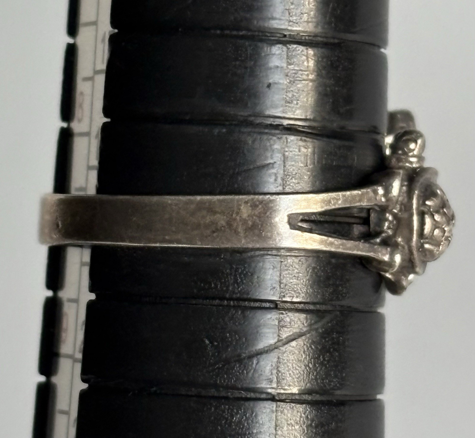 Vintage Sterling Silver Turtle Band Ring Size 8.5 Three Detailed Turtles 925