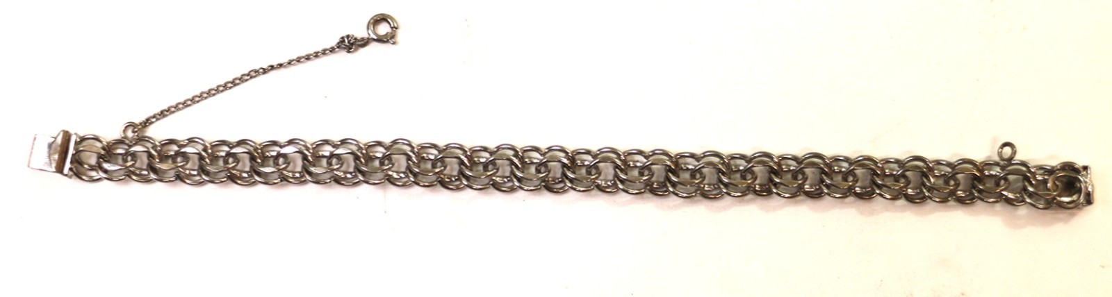 Vintage Jacoby Bender Double Side Classic Starter Charm Bracelet,Sterling Silver