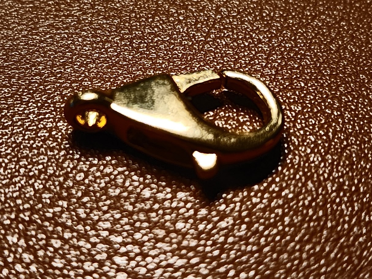 Big 14K Yellow Gold Lobster Claw Clasp 18.50 x 11 x 4mm