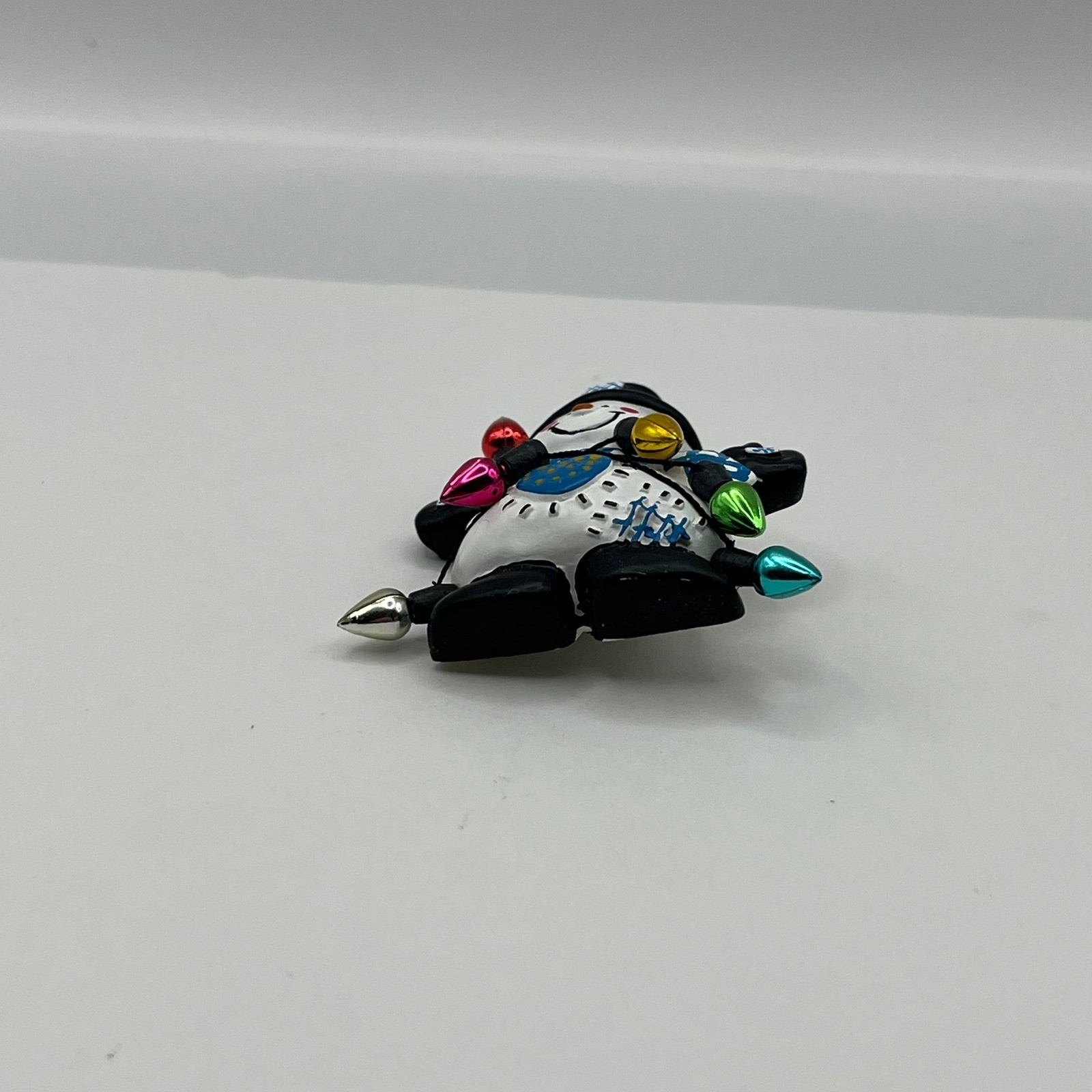 VTG Yuletide D’Lights Snowman Pin Christmas Light String Brooch A.D.M #YT-LB109