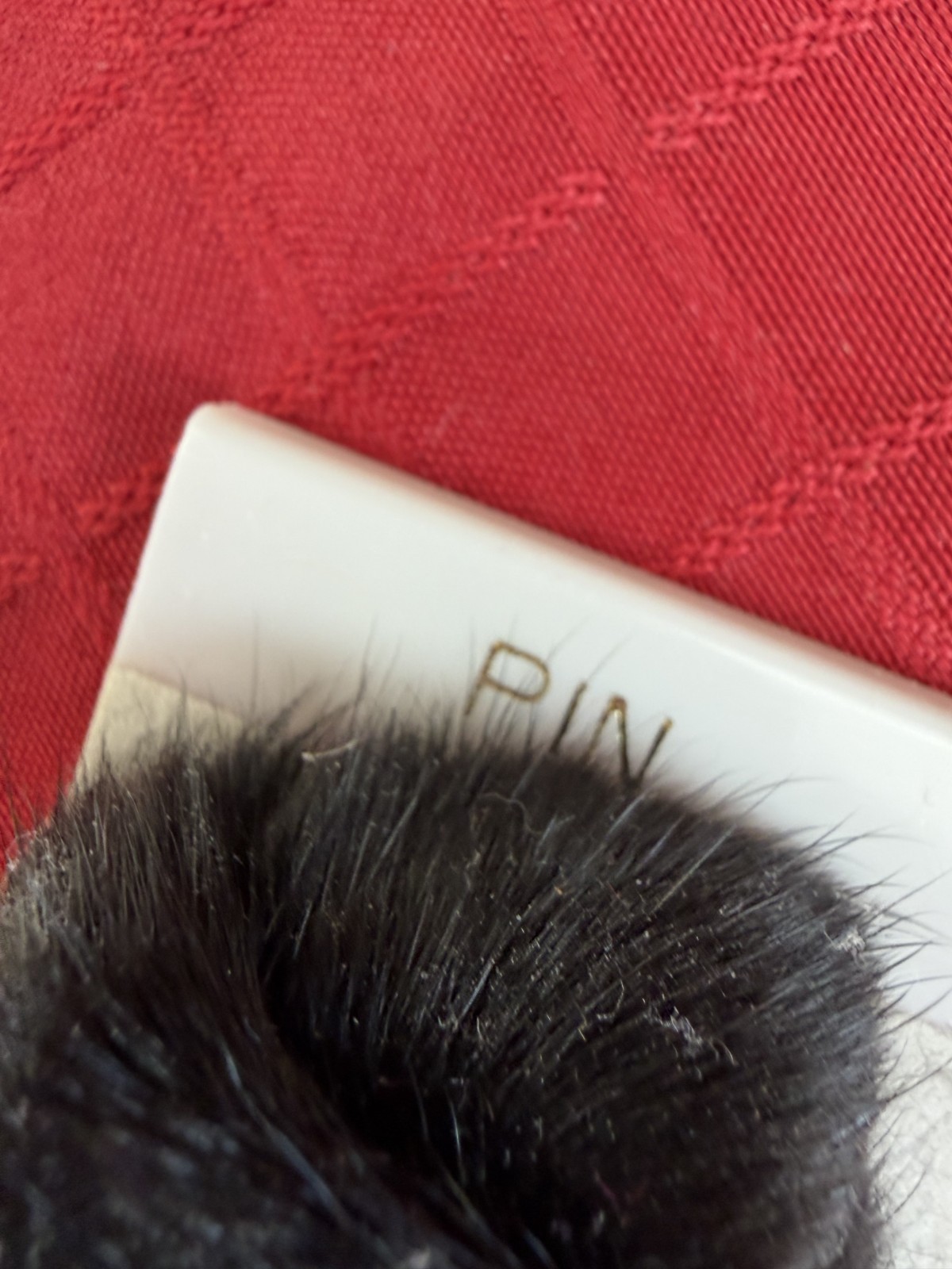 VTG Collectible Faux Fur Woman Face Pin Brooch Retro Fashion