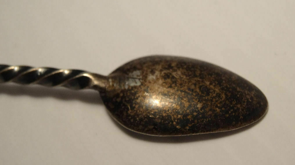Antique Navaho Silver Twist Cocktail Spoon