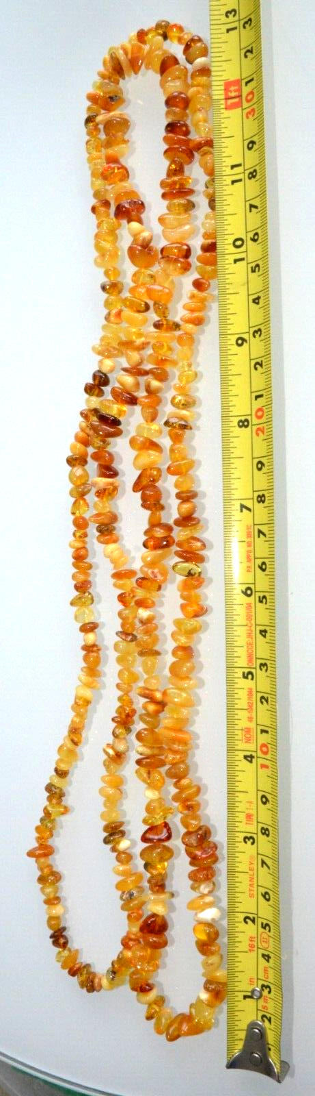 ✅135 cm=46gr RUSSIAN SOVIET BALTIC AMBER BEAD NECKLACE 琥珀 BRACELET STONE PENDANT