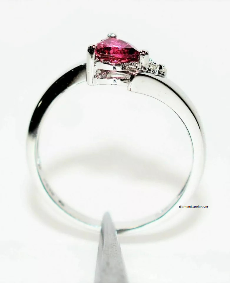 0.78 CT Pink Heart & Round Cut Moissanite Beautiful Ring For Women 925 Silver