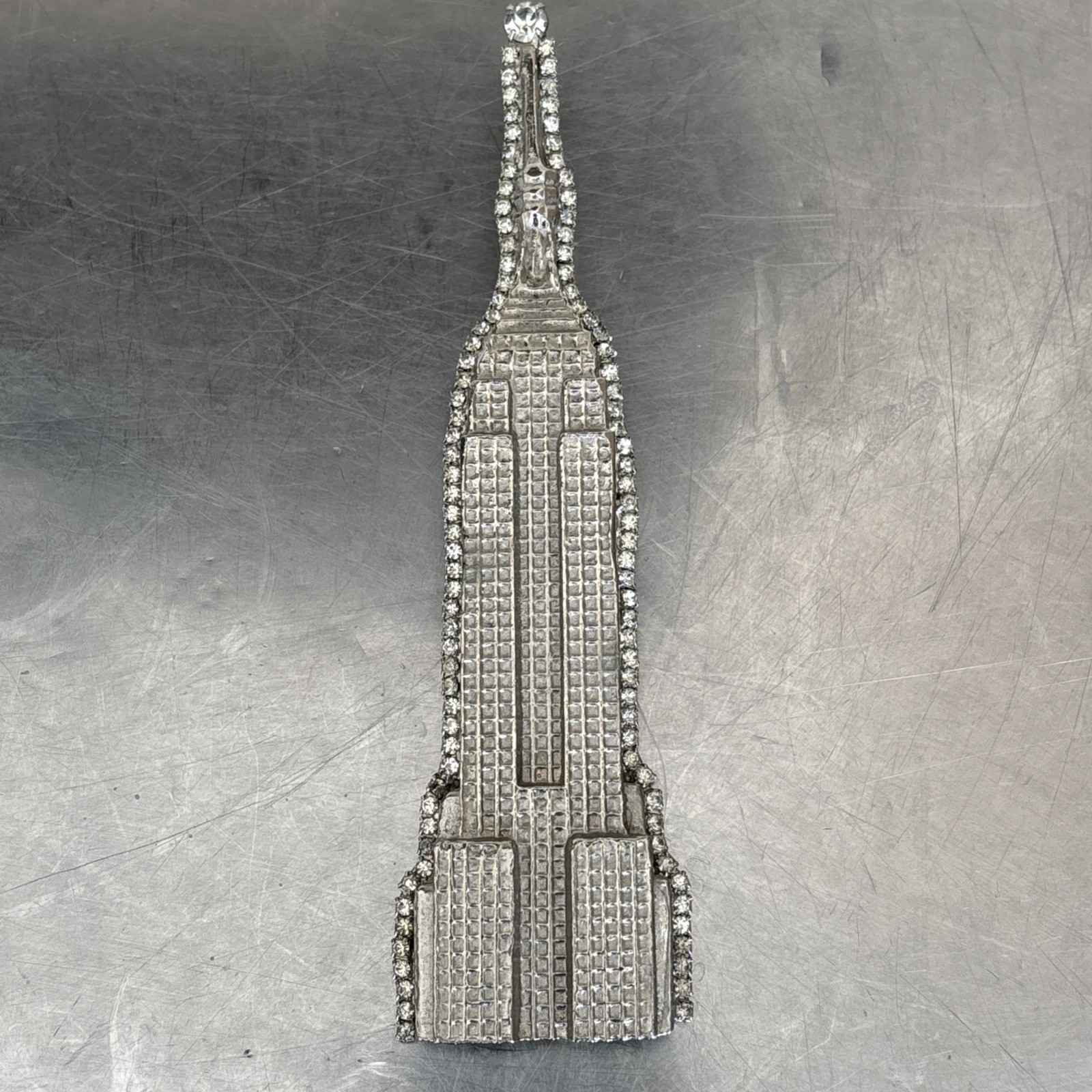 Marla Buck Empire State Building Brooch 80s Henri Bendel Statement Rare