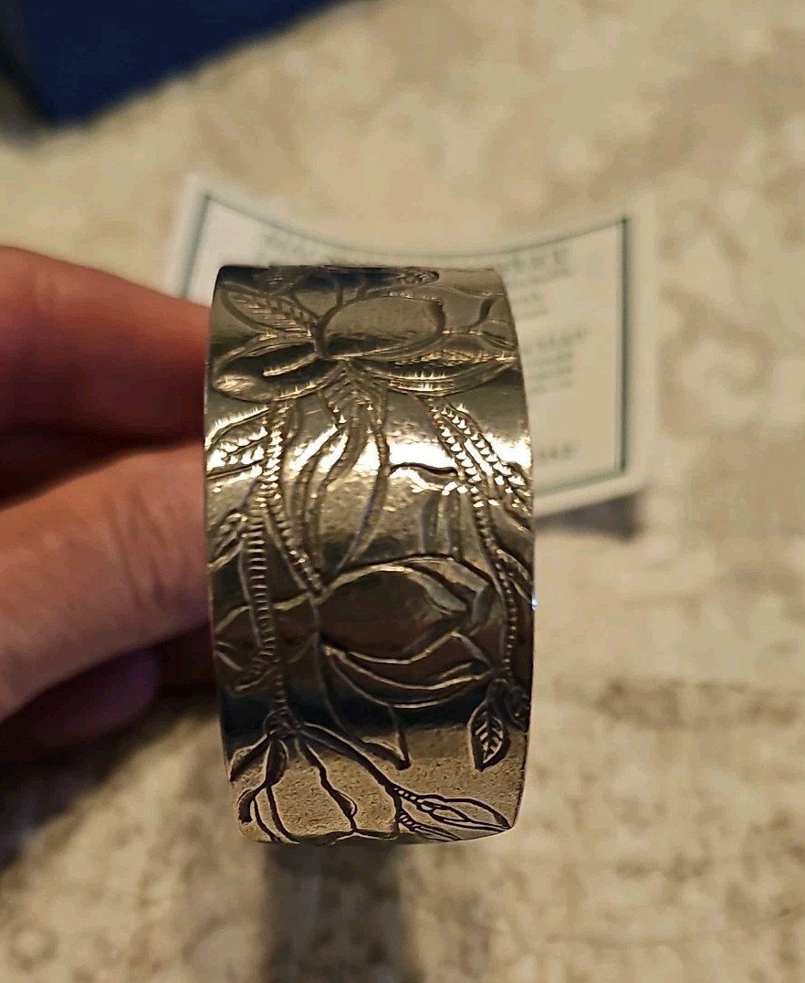 Salisbury Martin Miazza Exclusive Heavy Pewter Magnolia Bracelet Gone With Wind