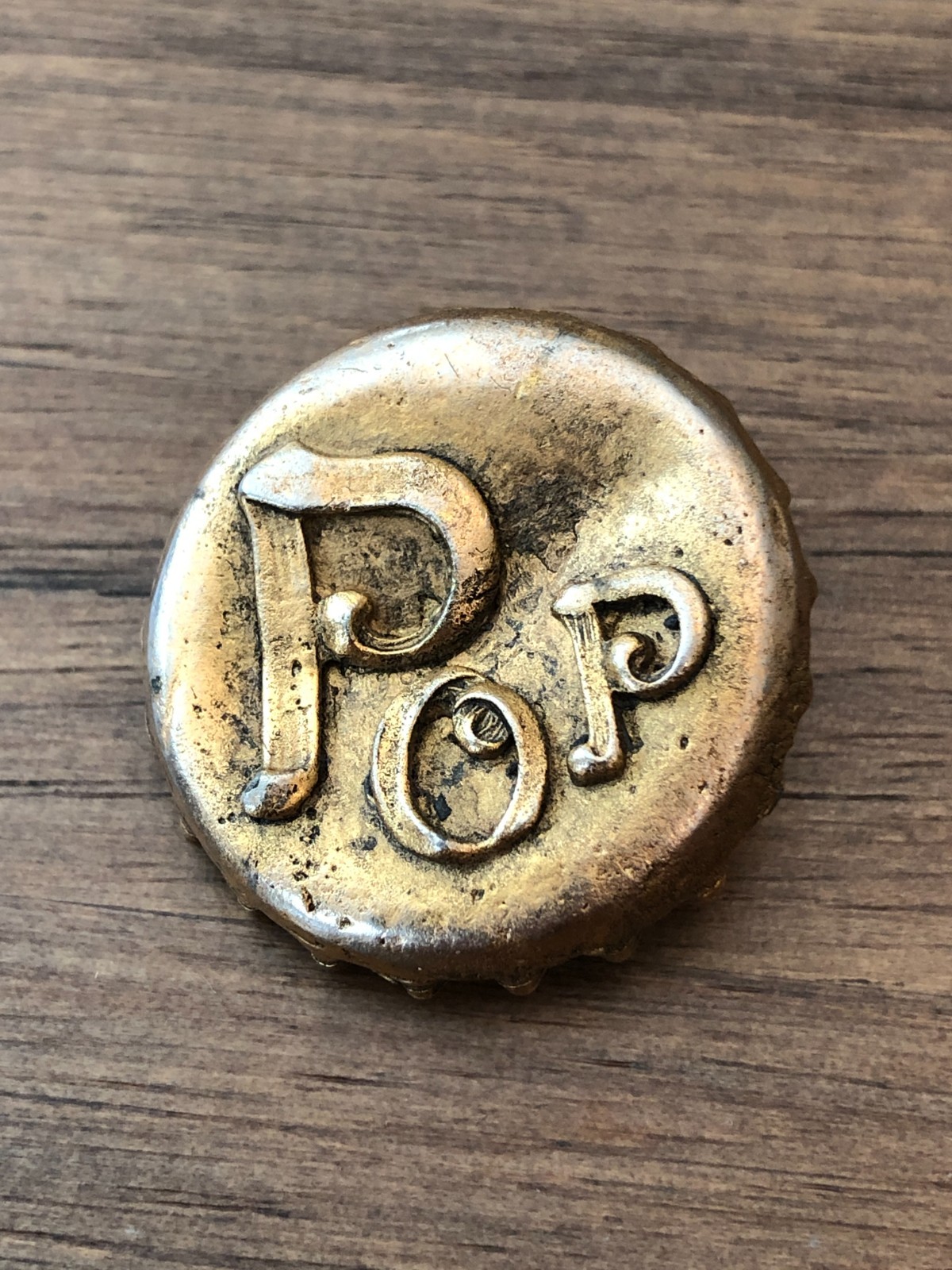 RARE Vintage Pop Bottlecap Pre Les Bernard-Lester JOY Brand Pin Brooch