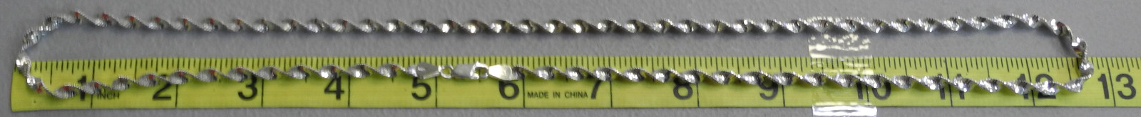26″ Sterling Silver Twisted Rope Chain Necklace 925 ecoinsales