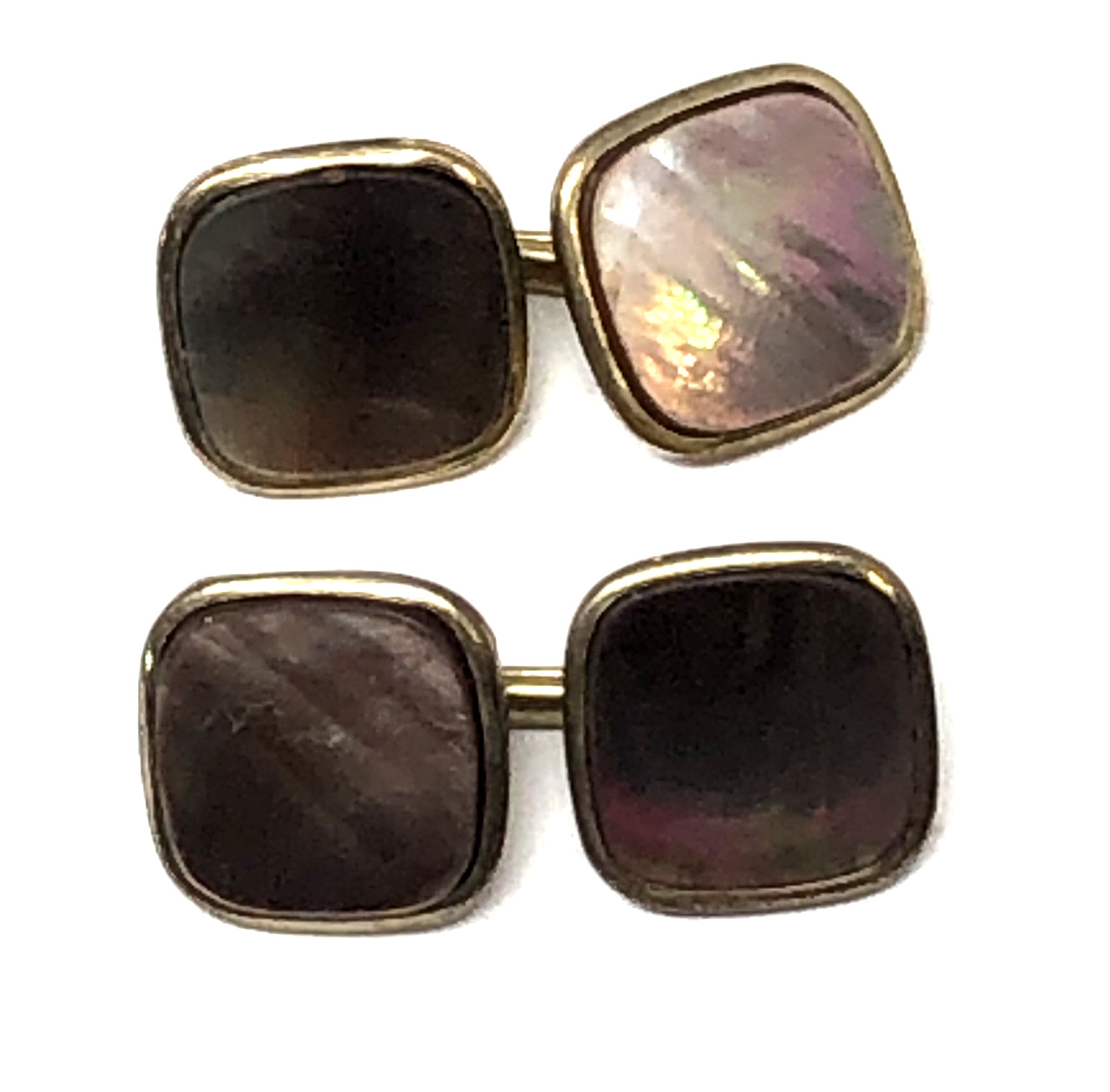 Hadley Abalone Cufflinks Square .5 inch – Vintage