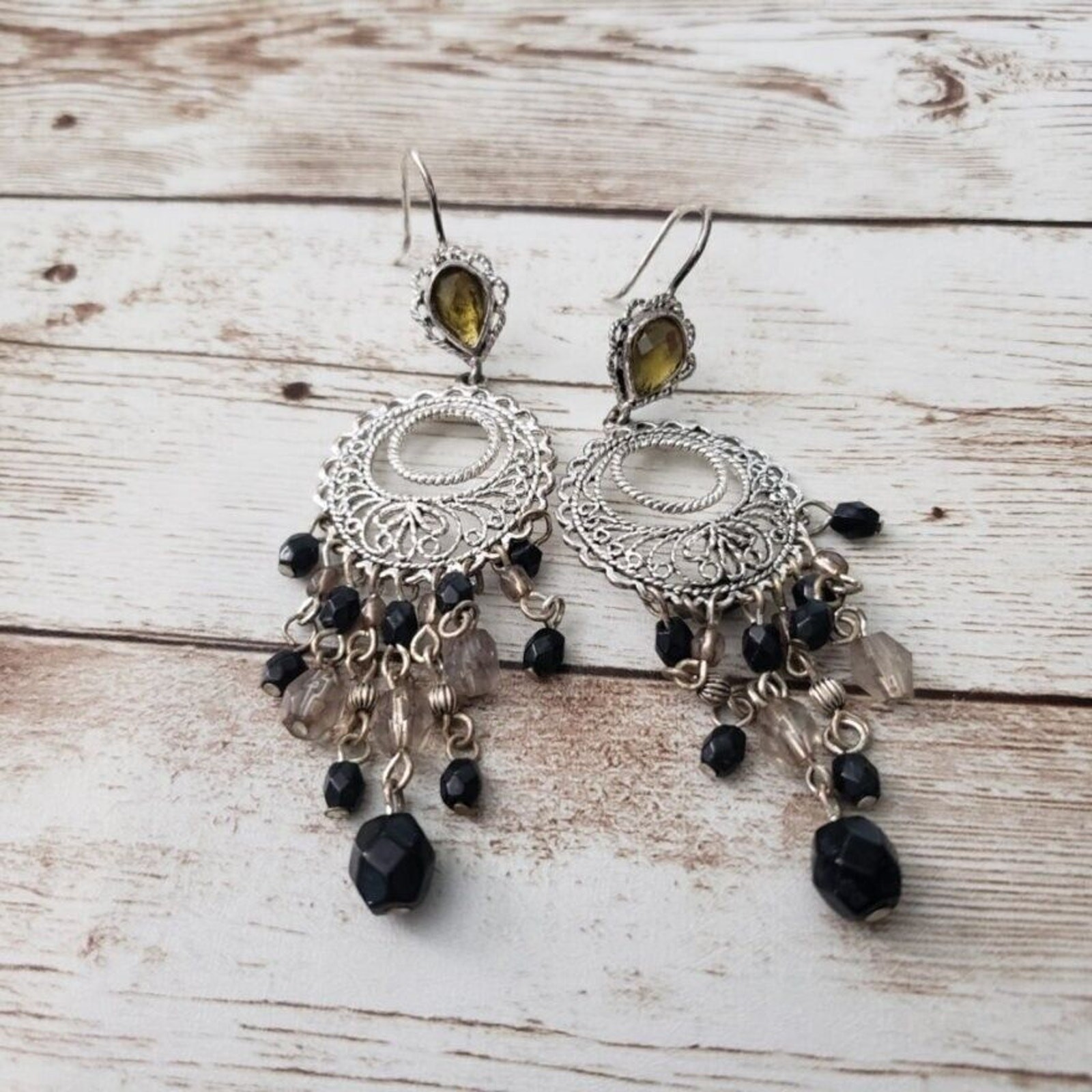 Vintage Earrings Hooks for Pierced Ears – Boho Chandelier Style Dangle
