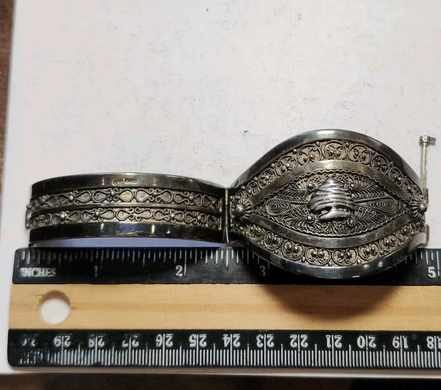 Vintage Berber Bracelet Kabe 850 Silver Morocco