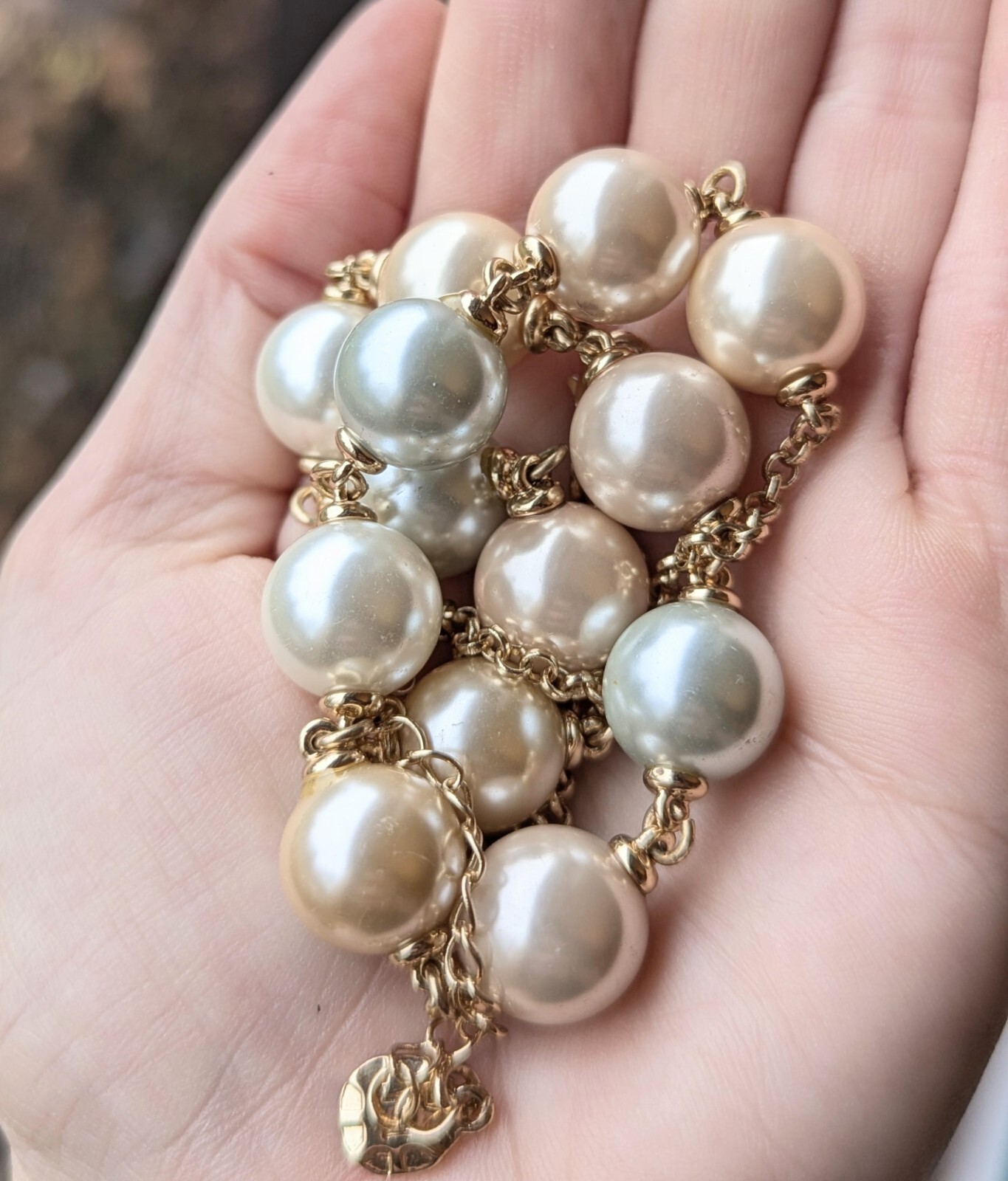 Classic MONET Chunky Multi Color Faux Pastel Pearl Choker 16″ Necklace