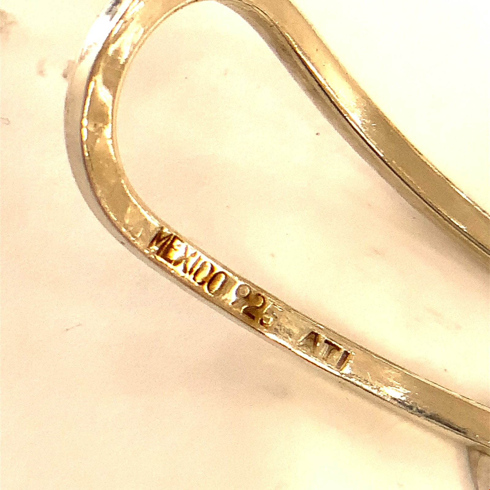 Vintage Sterling Signed 925 ATI Mexico Rare Ornate Filigree Cuff Bracelet 6 1/4