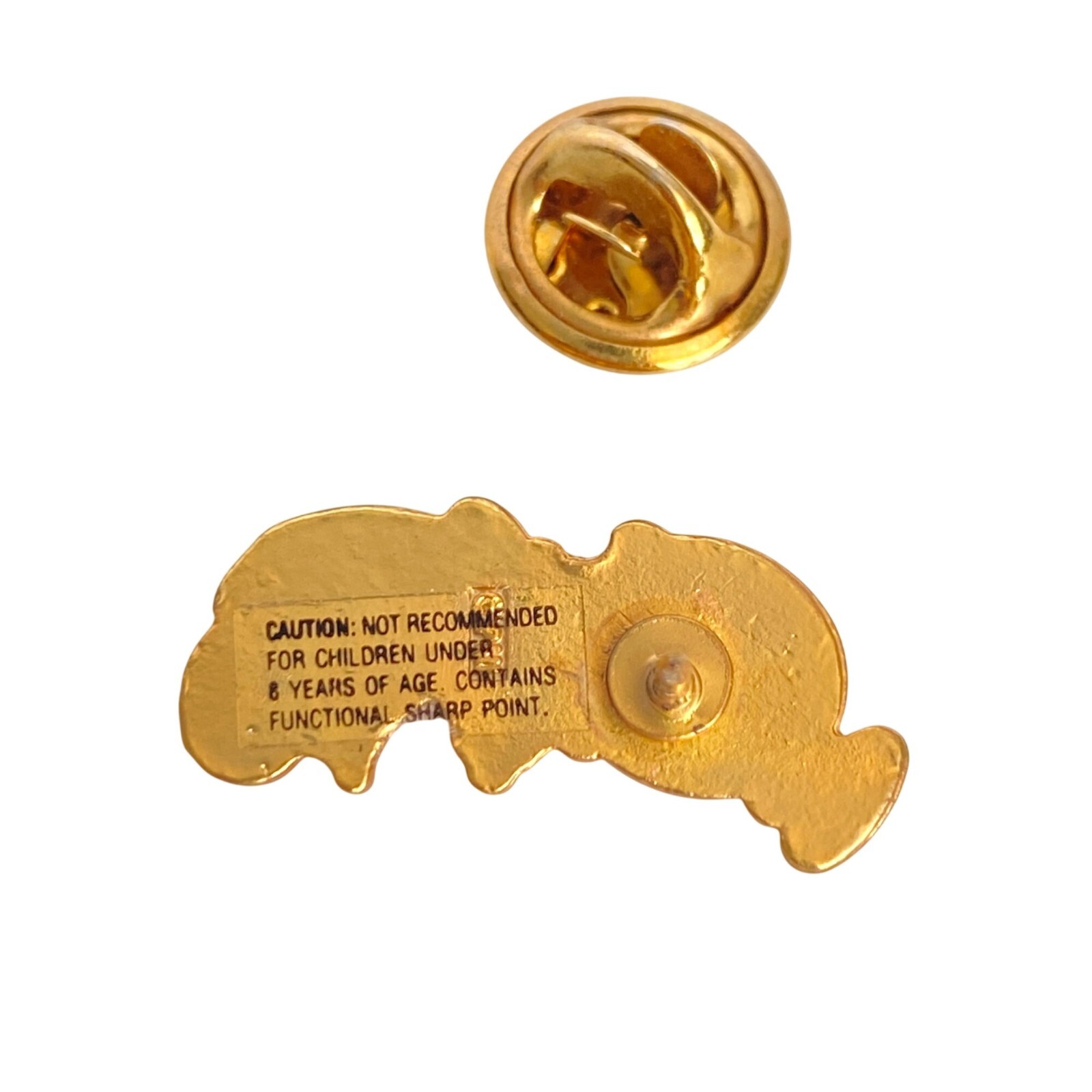 Precious Moments Gold Tone Angel Lapel Pin Brooch With Safety Clasp