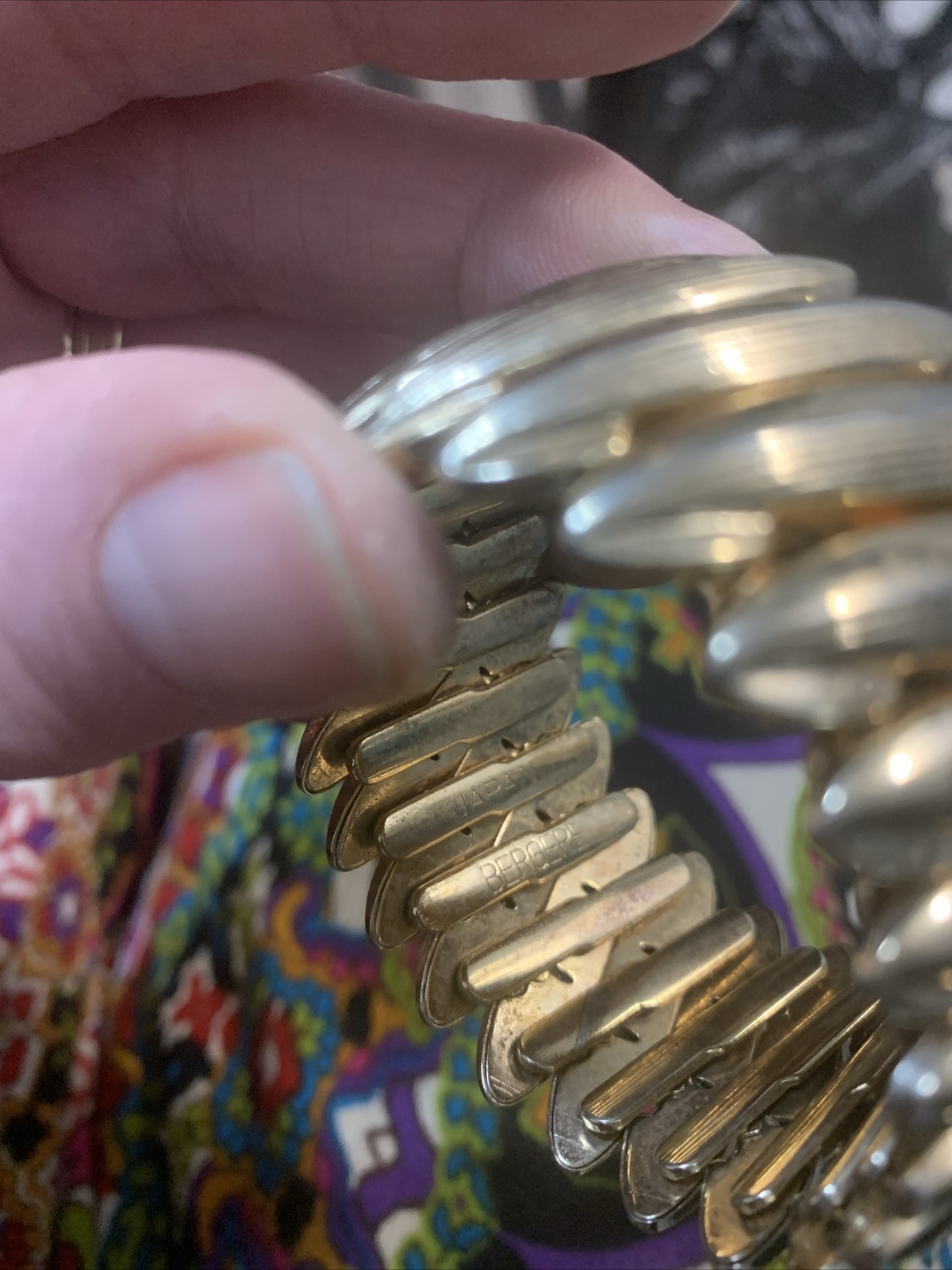 Vintage bracelet Bergere expanding link gold tone Made in Japan – DEBLOT