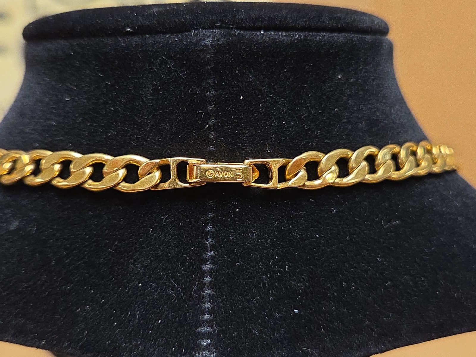 Vintage Avon Gold Tone Versatile Convertible Cuban Chain Necklace Set 18″