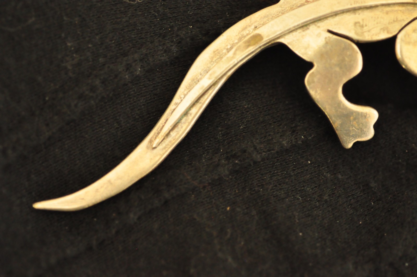 Cute Vintage Taxco Mexico Sterling Silver Gecko Lizard Brooch Signed 925 4in 20g