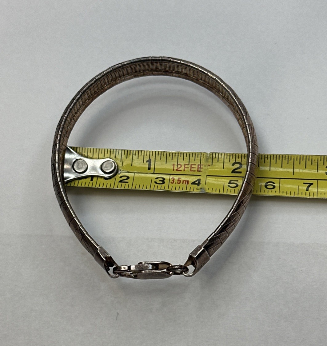 Vintage 925 Sterling Silver Copper Tone￼Vermeil Tri Bracelet