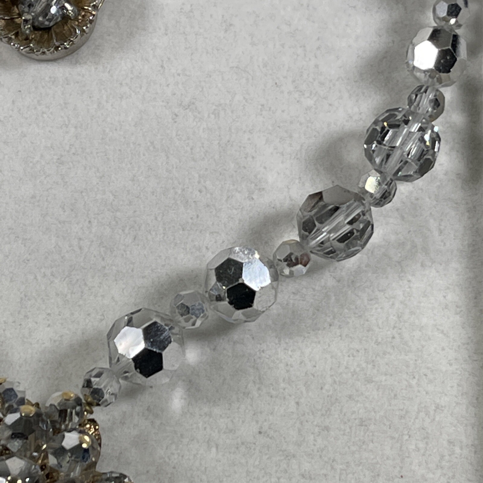 Vintage Macy’s Beaded Statement Gold Tone Choker 17.5″ in Presentation Box