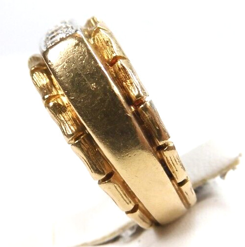 Antique 1920’s Diamond Engagement Ring 14K Two-Tone Gold 5.25 UK-K EGLUSA Unisex