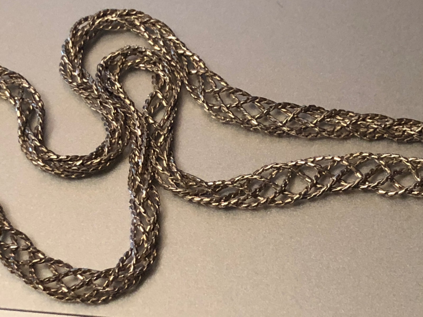 925 Sterling Silver Necklace 19-3/4 long Jewelry Unisex Chain MEX MD28V Vintage