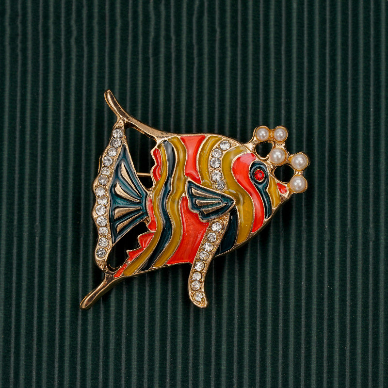 Vintage Women Animal Insect Classic Enamel Crystal Badges Brooches Jewelry Gift