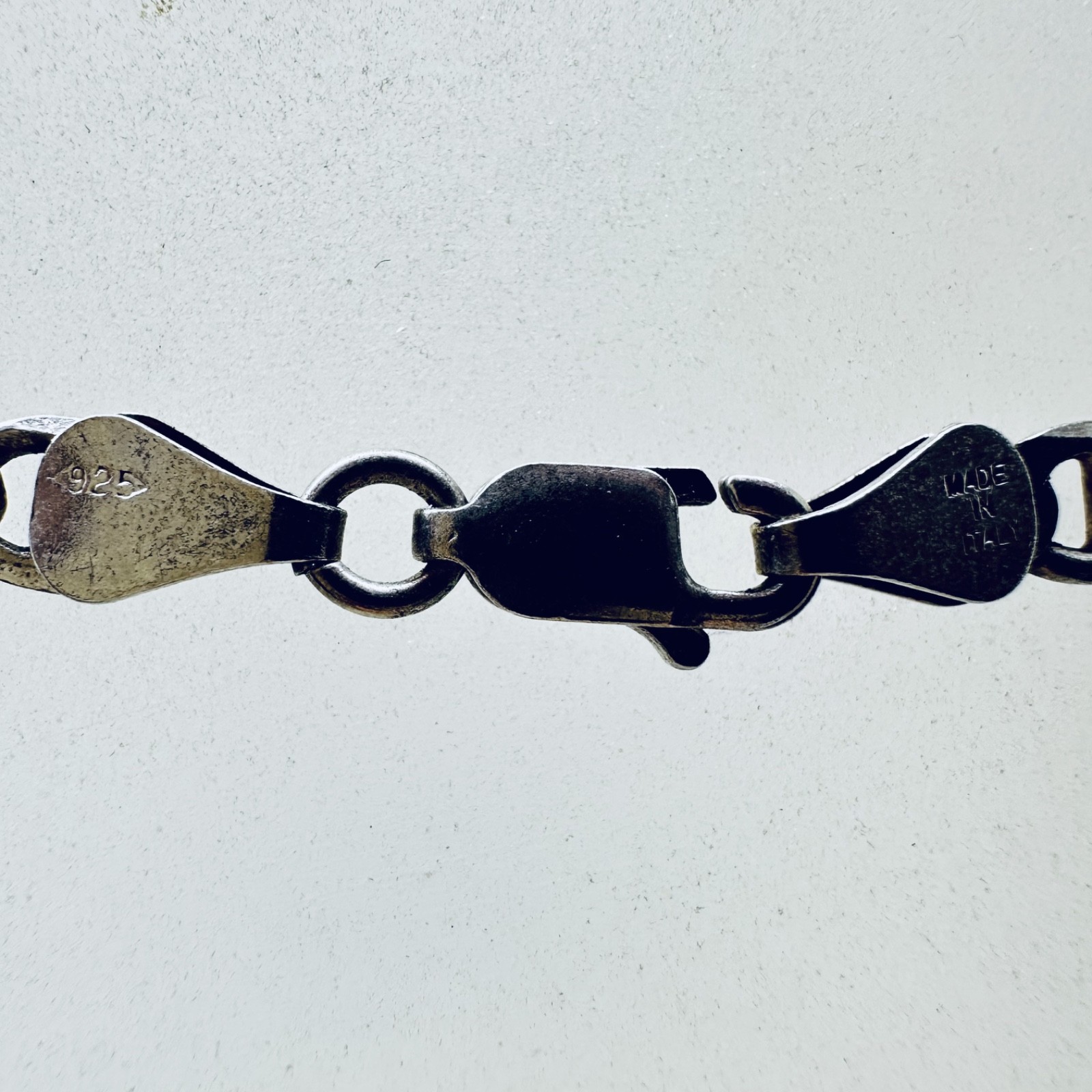 VINTAGE 925 STERLING SILVER MARINER LINK CHAIN NECKLACE 20 1/4″