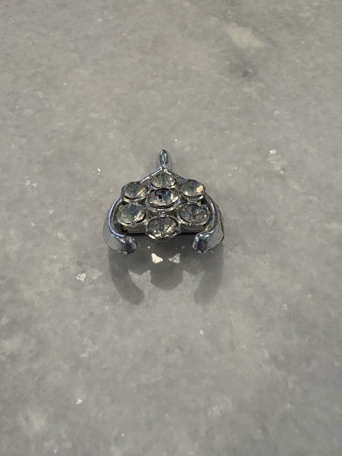 Vintage Silver Tone Art Deco Brooch
