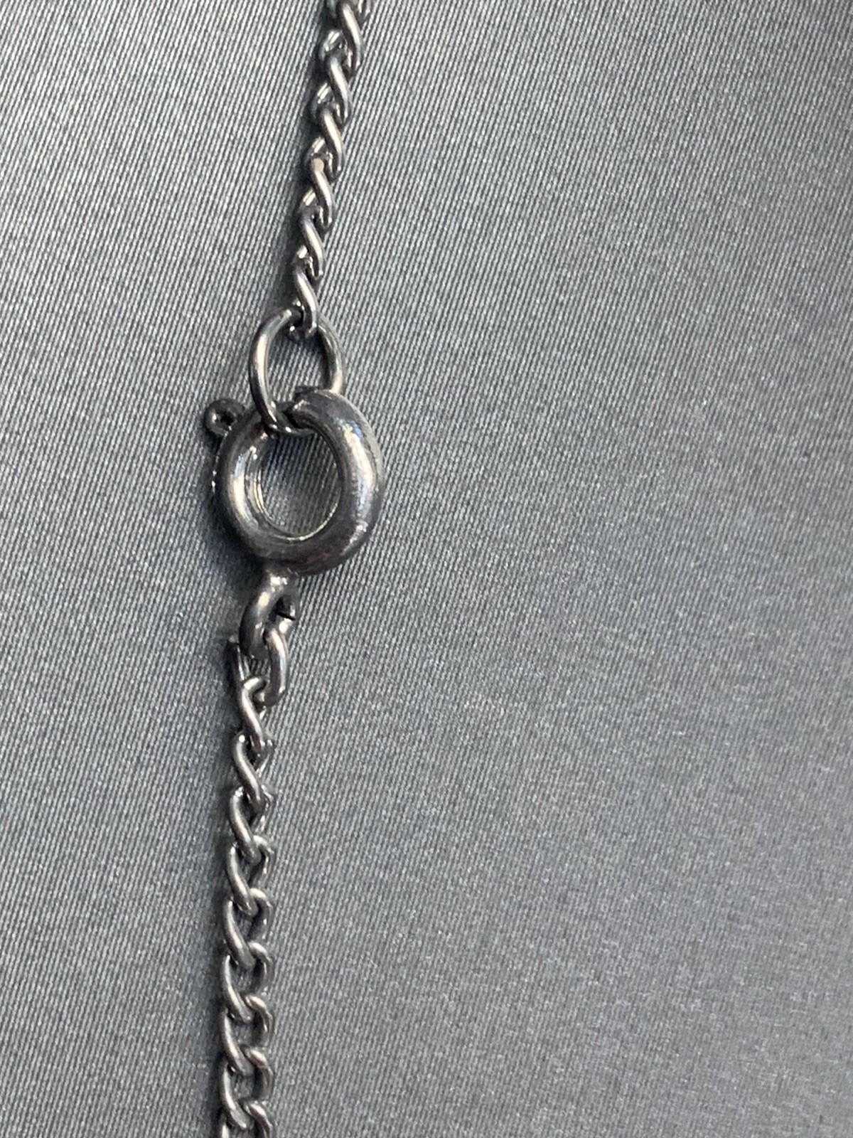 Vintage Pewter BDA Zodiac astrology Taurus Bull Engraved Pendant Necklace 18”