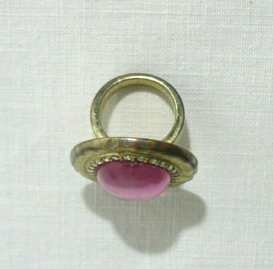 HSN SCASSI-CN Hammered Rim Pinkish Centered Gem Stunning! Lot 1526 lisasfinds
