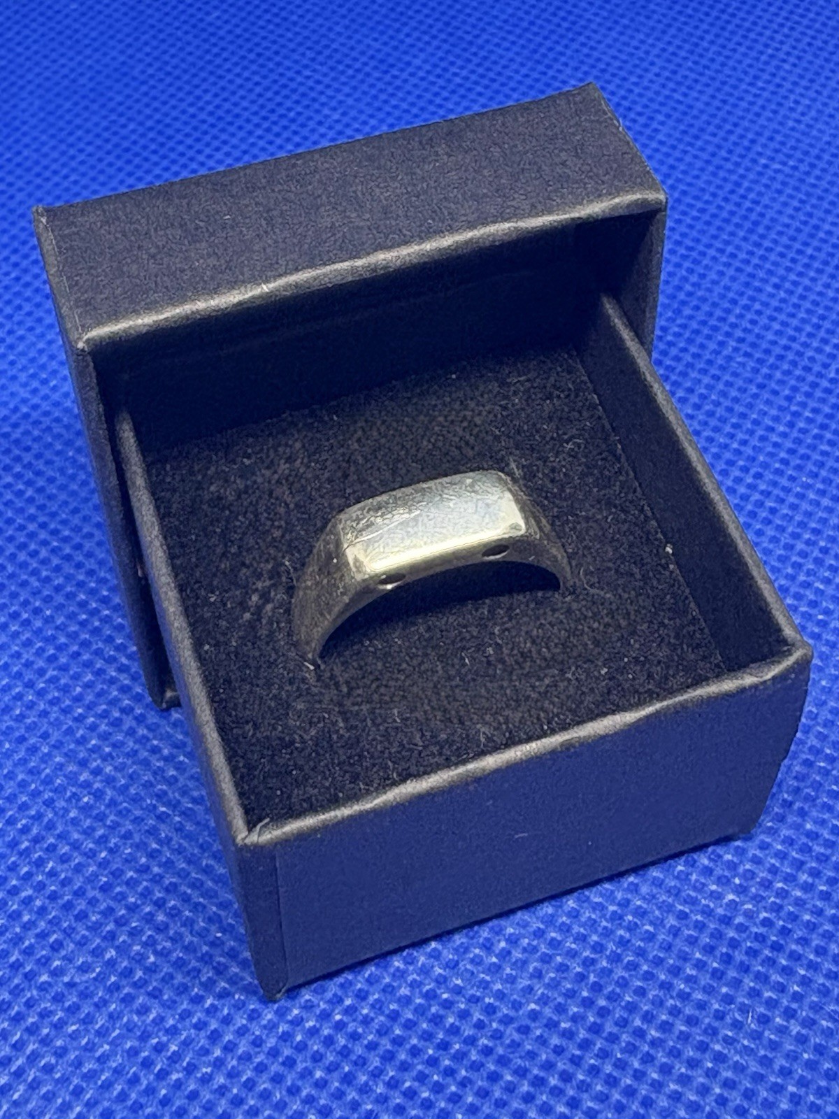 A28 Minimalistic Modernist 925 Silver Ring 3.69g Size 10 Vintage 1960s USA