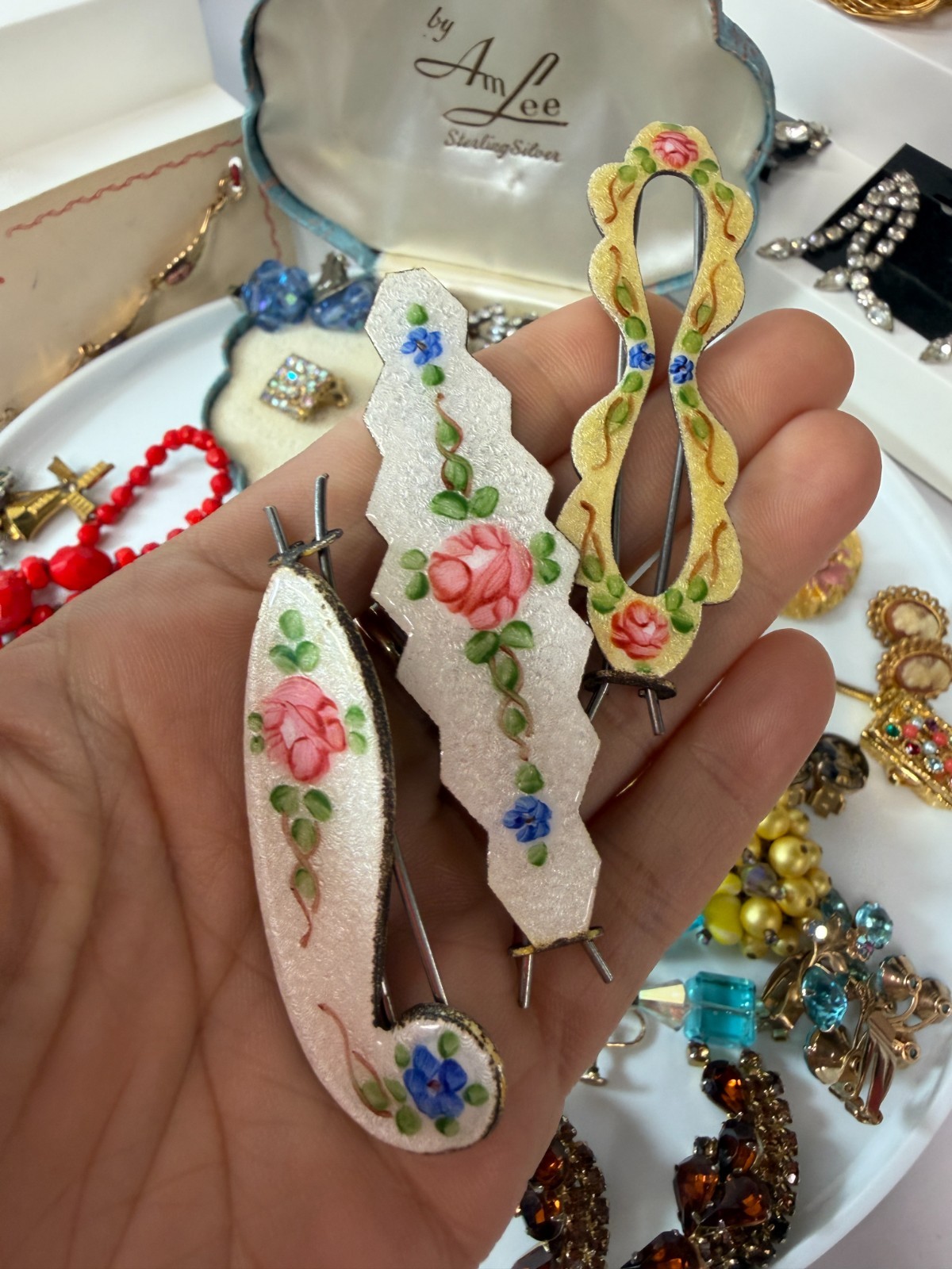 Vintage Jewelry Lot Costume Weiss W. Germany Coro Trifari Estate 80 Piece PJ
