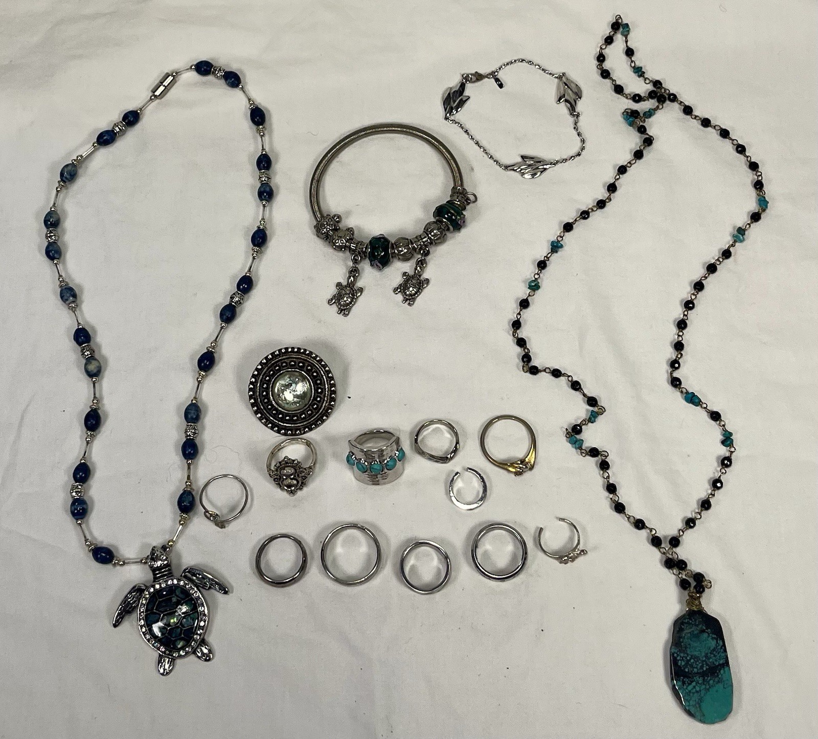 Vintage Costume Jewelry Mixed Loose Lot (Monet, Lia Sophia, etc.)