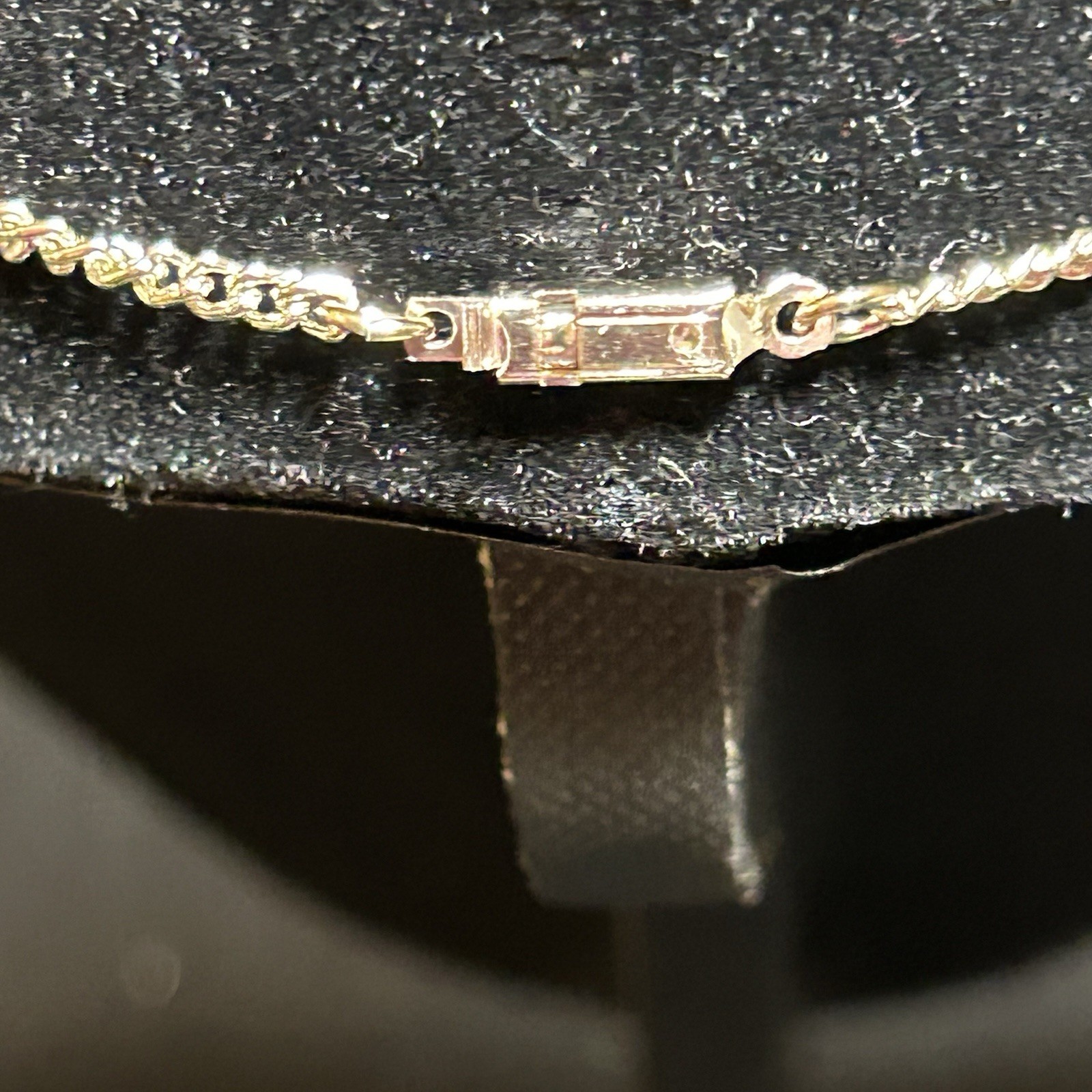 VTG Lightweight Shiny Chain Necklace Signed Germany 0.78g 18” (Unknown Metal)