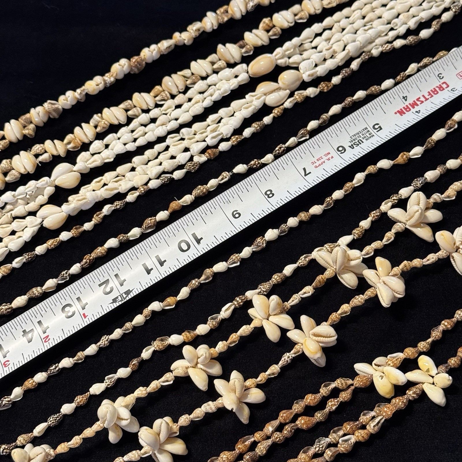 Vtg Seashell Necklaces & Leis Collection Lot Of 6 Hawaii Style Garlands N