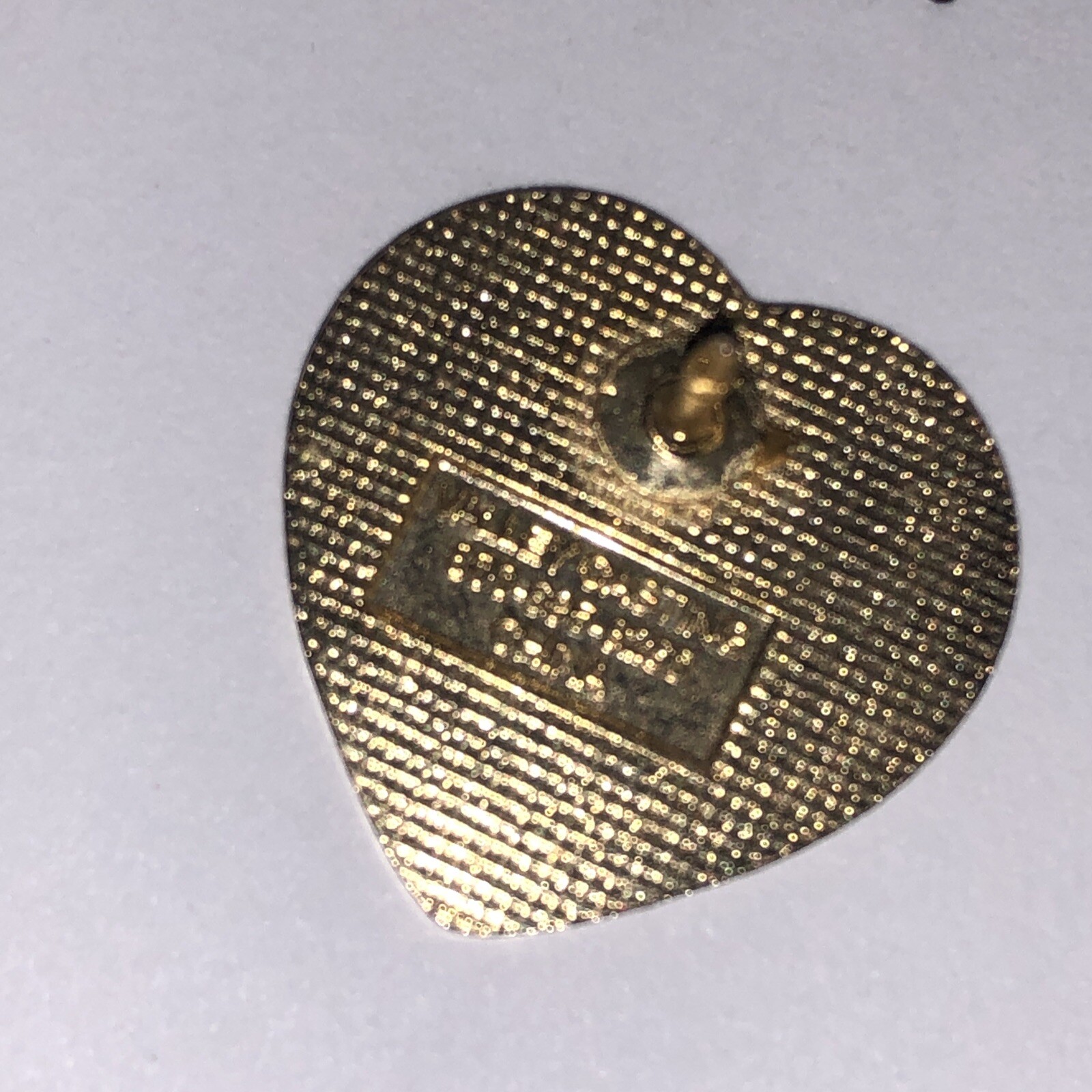 Mother Rose Heart Pin Gold Tone Colored Red Flower Valley Casting Mother’s Day