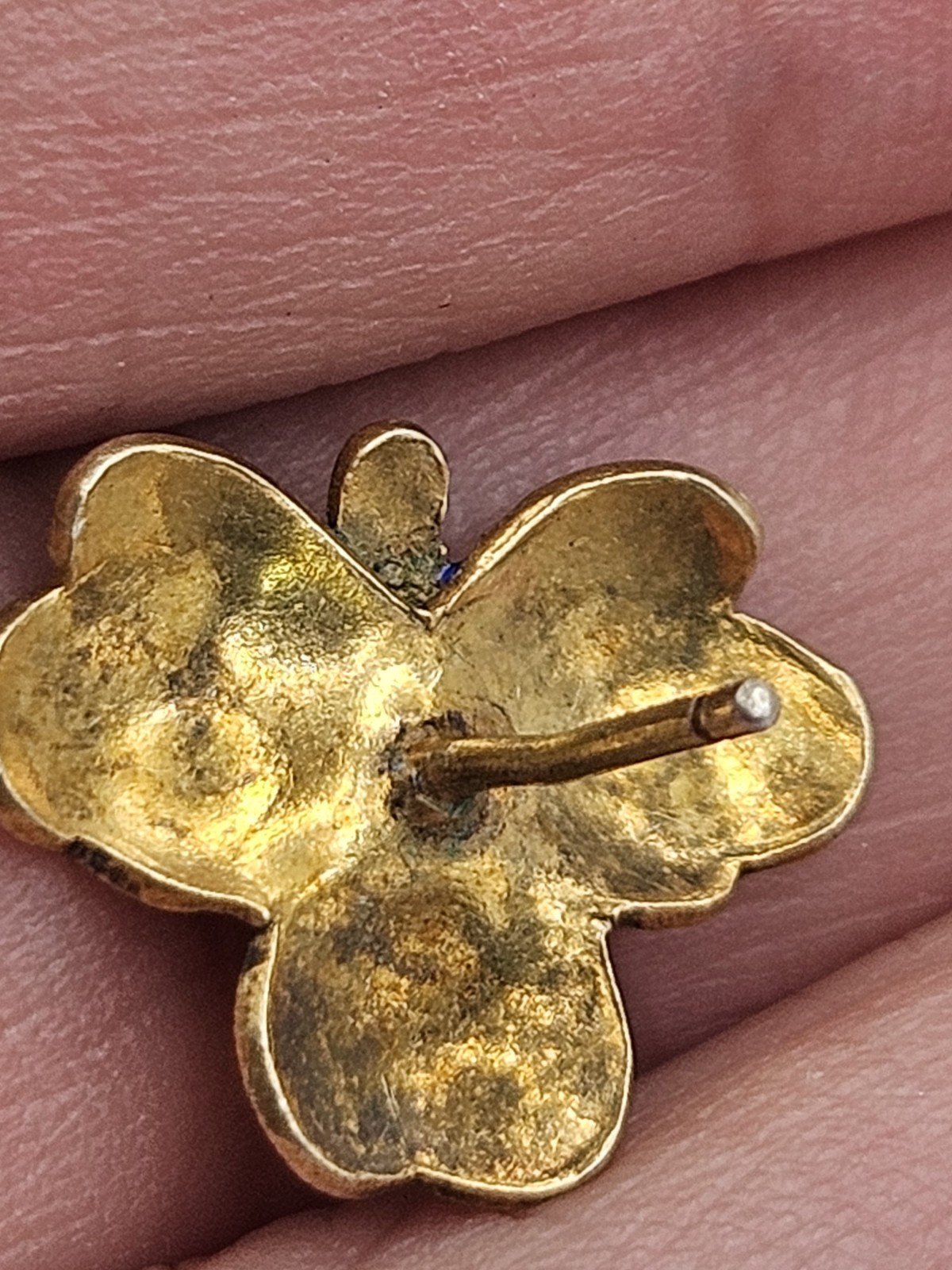 Vintage Thousand Flowers Enamel Cloisonne Sterling Silver Gold Finish Earrings