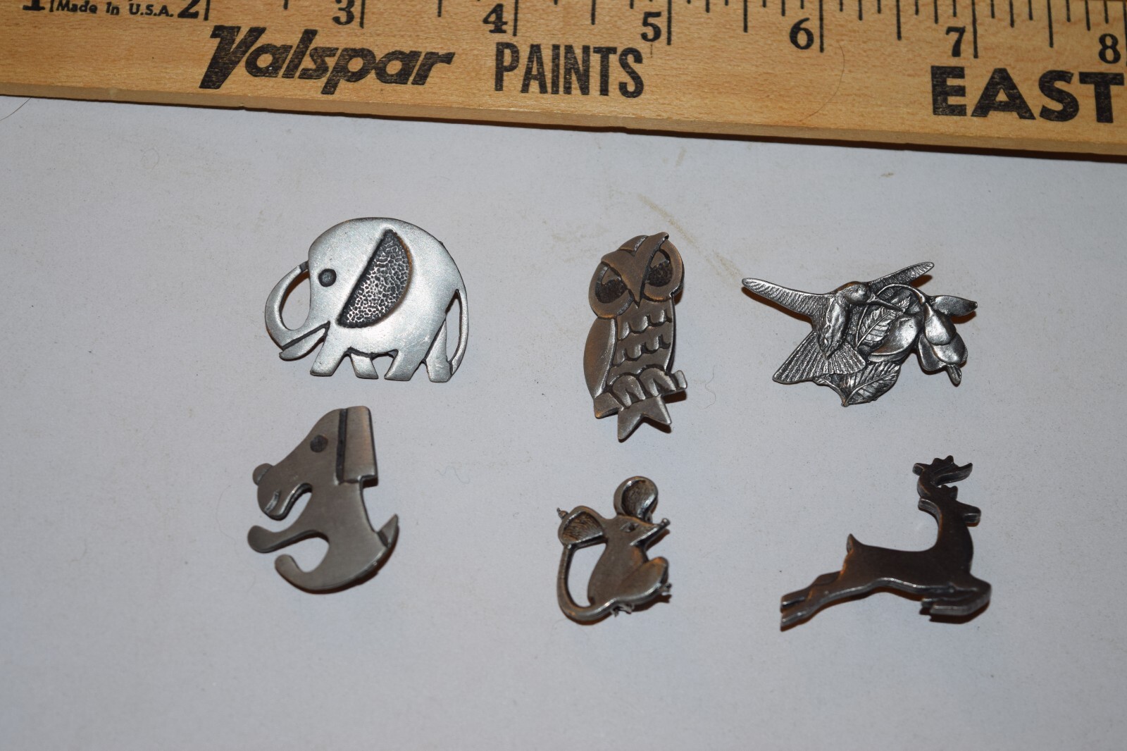 Vintage-now lot of 6-3 AJRCO-1 Bird and Blooms-1 Quick Cooking-1 not sure pins