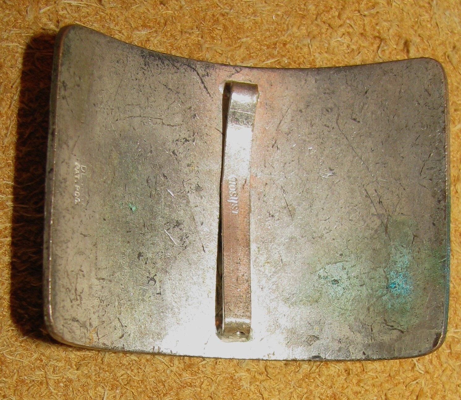 Fishson, Henry Fishel & Sons Mfg. Brooch Buckle – Enamel Design Front 2″ x 1.5″