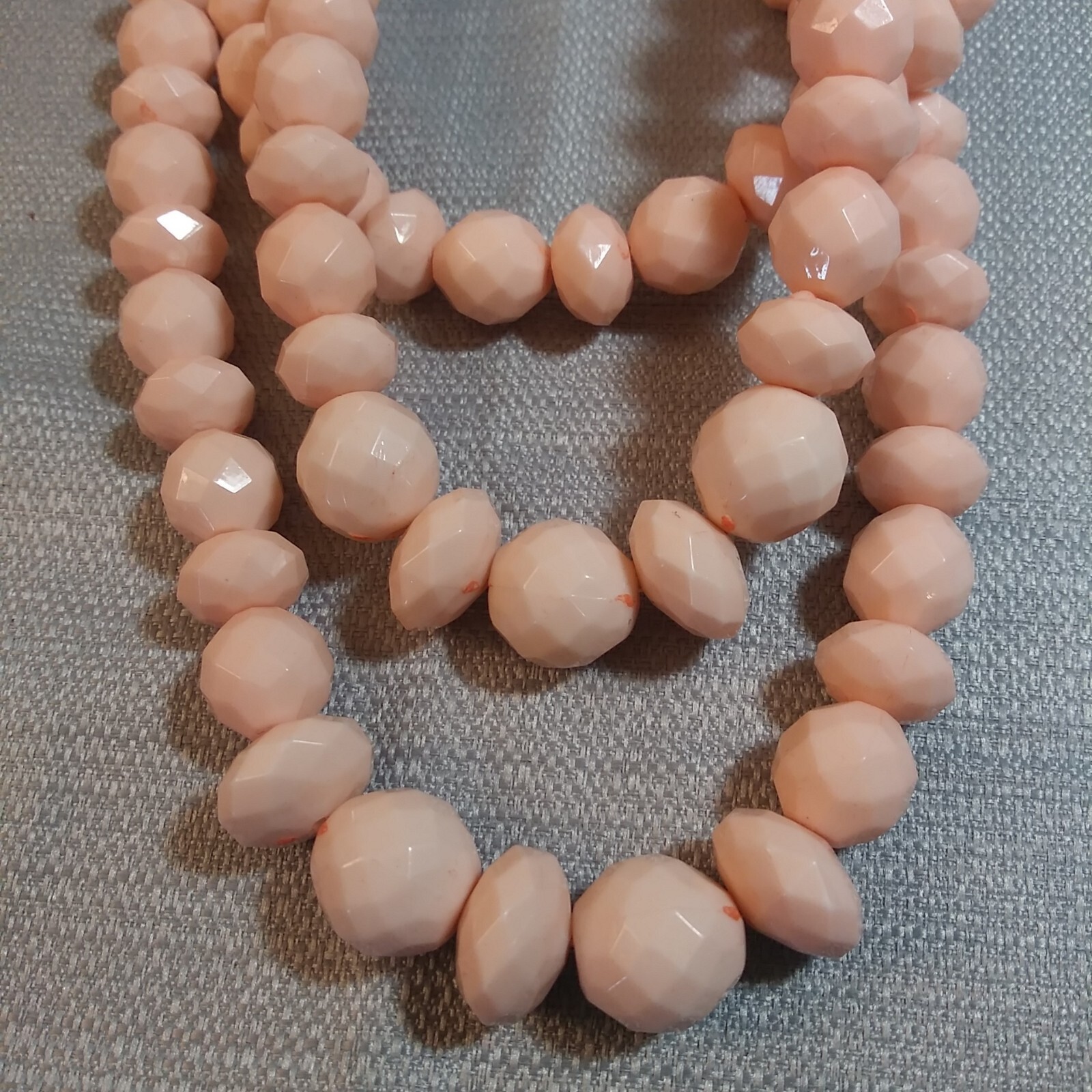 SugarFix by Baublebar Necklace Vintage Peach Beaded Layered Costume Fashion