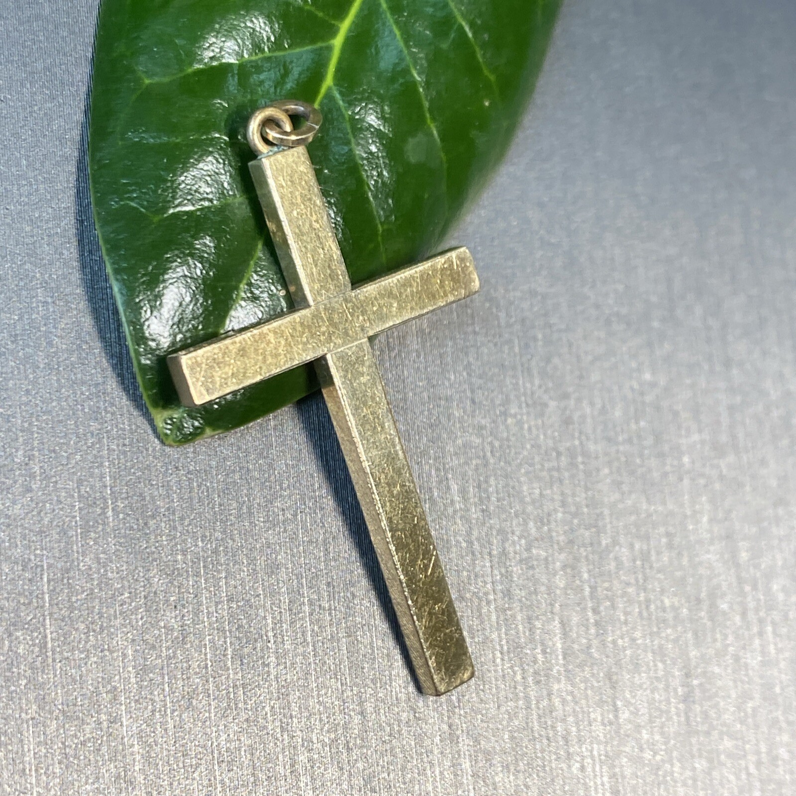 Vintage Cross Pendant Pre-owned Estate Jewelry 12K Gold Filled Antique Unmarked