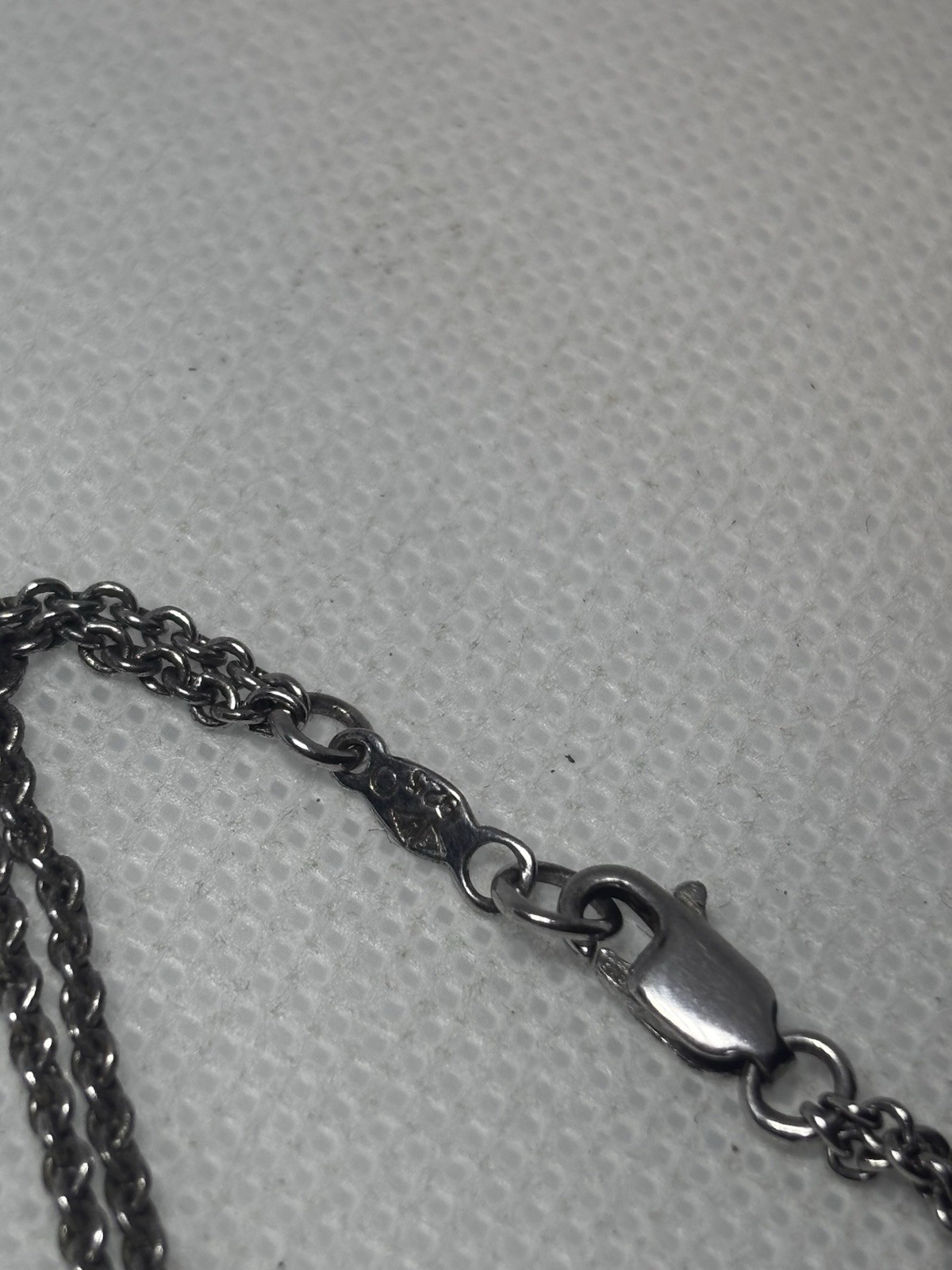 Vintage Style Sterling Silver Light Blue Stone Drop Necklace 925 Geometric China