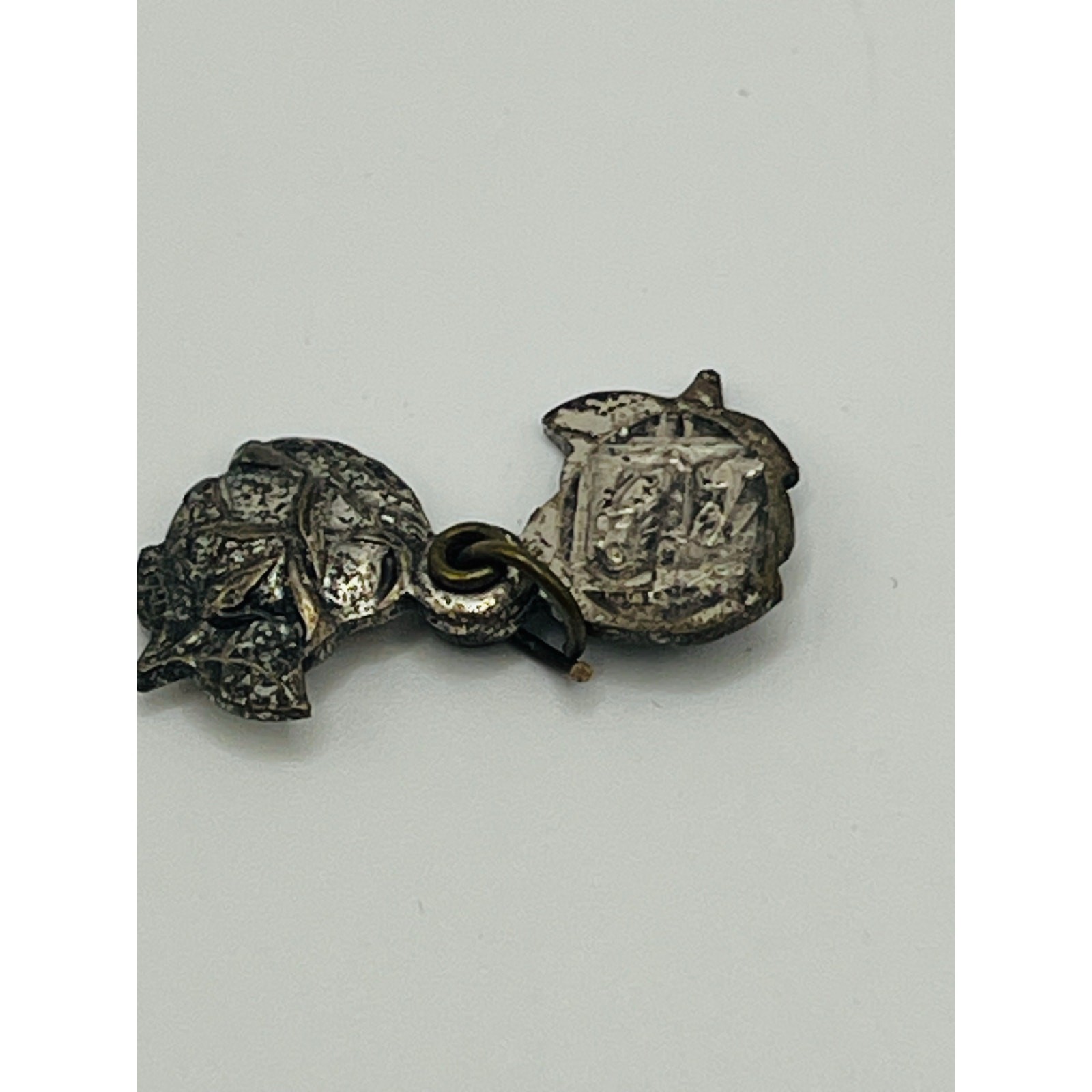 Vintage Catholic Rose Medal Charm | Religious Devotional Rosary Part