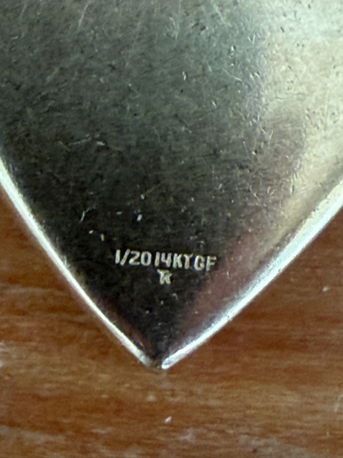 Vintage 1/20 14k Gold-Filled Heart Locket with I Love You