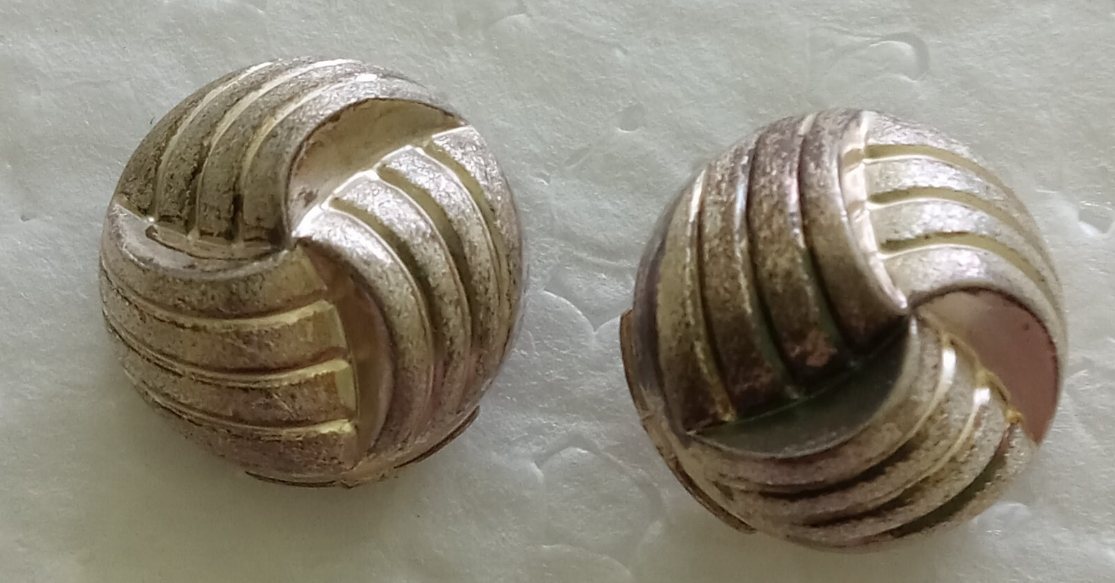 Vintage 80’s Sterling 925 Rachel Gera knot Earrings Post Back Signed Modernist