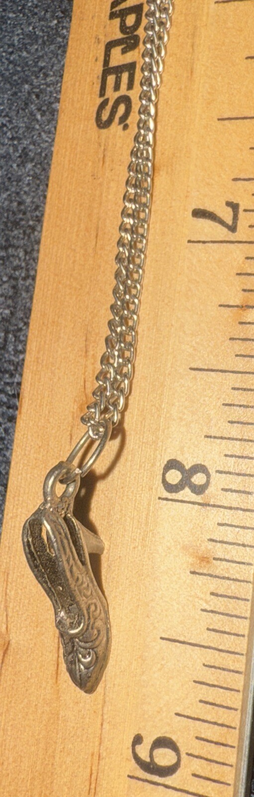 Stiletto Pumps High Heel Shoes Charm or Pendant On Chain Silver Pewter ?