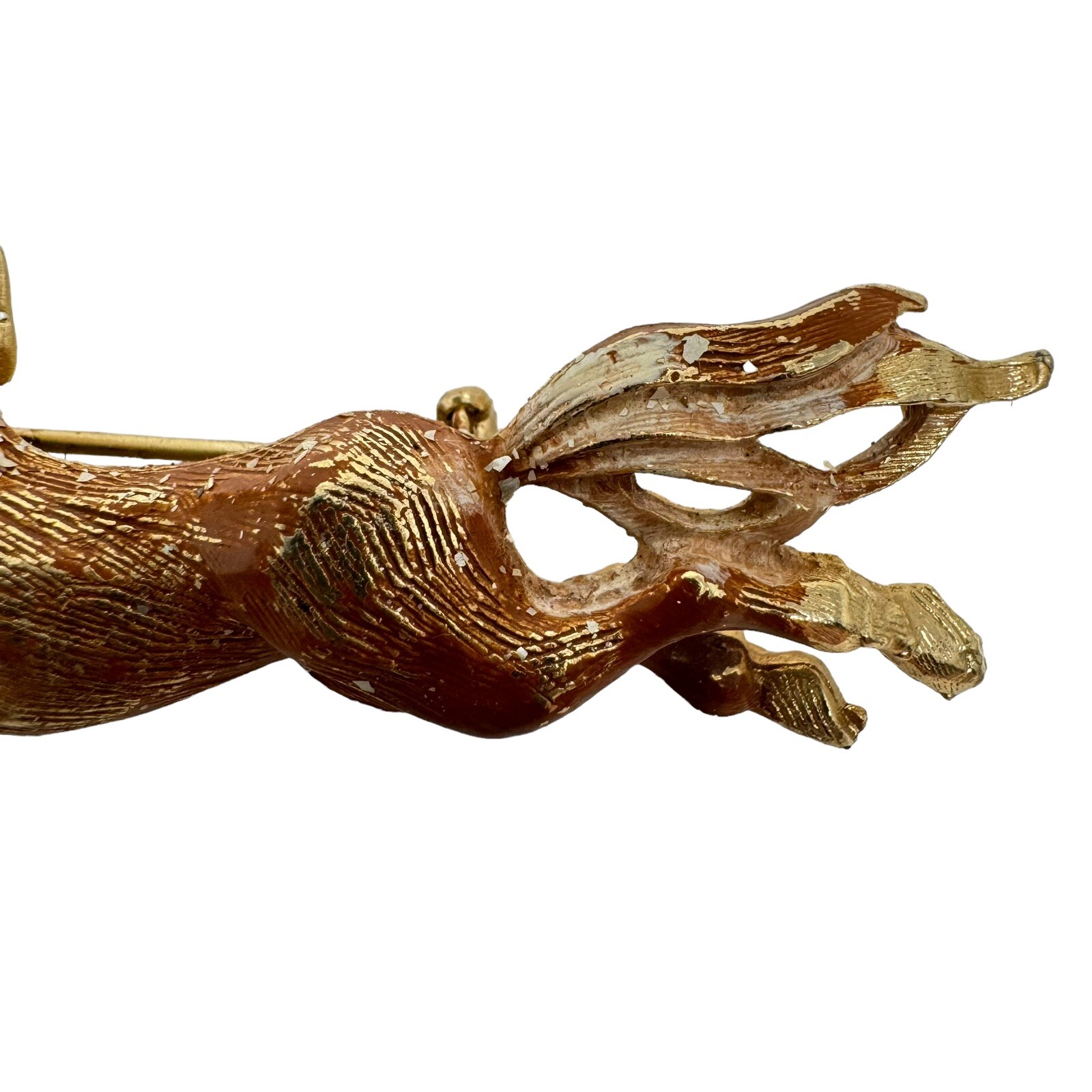 Vintage Pair Enamel Running Horse Brooch Lot