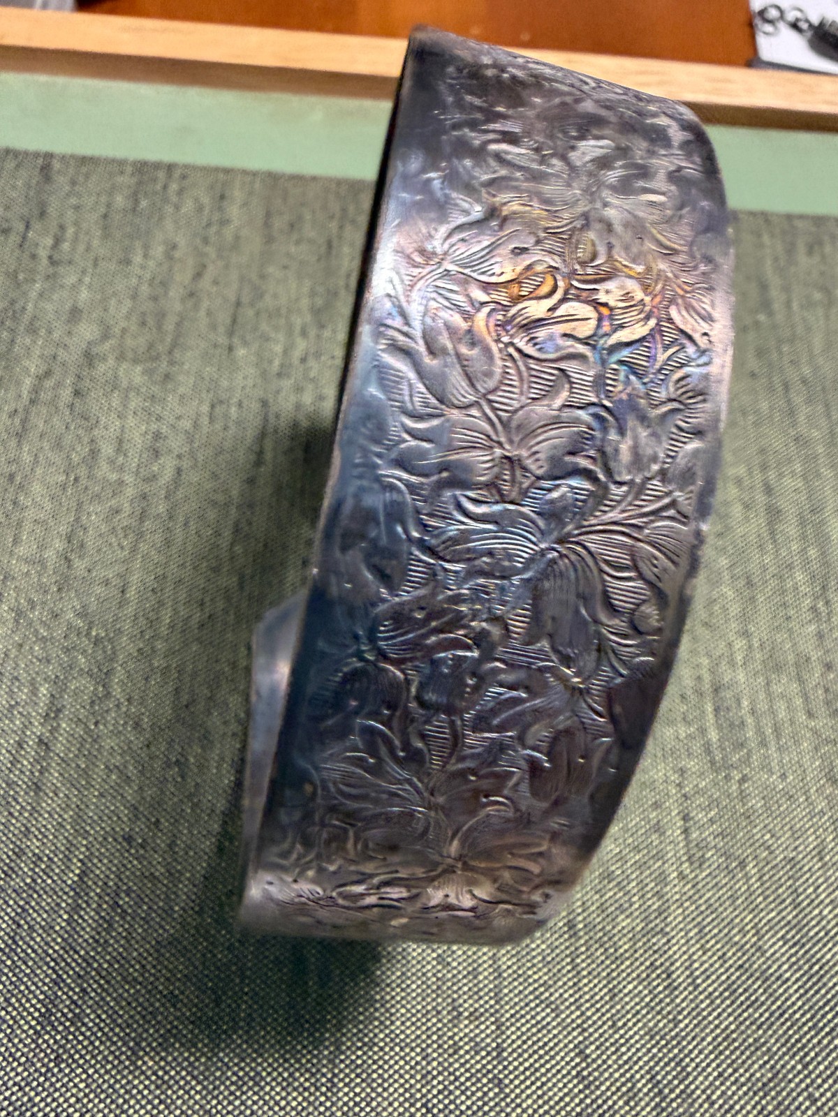 VINTAGE INDIAN COPPER UPPER ARM BICEP CUFF CHOKER ADJUSTABLE APPROX. 12″